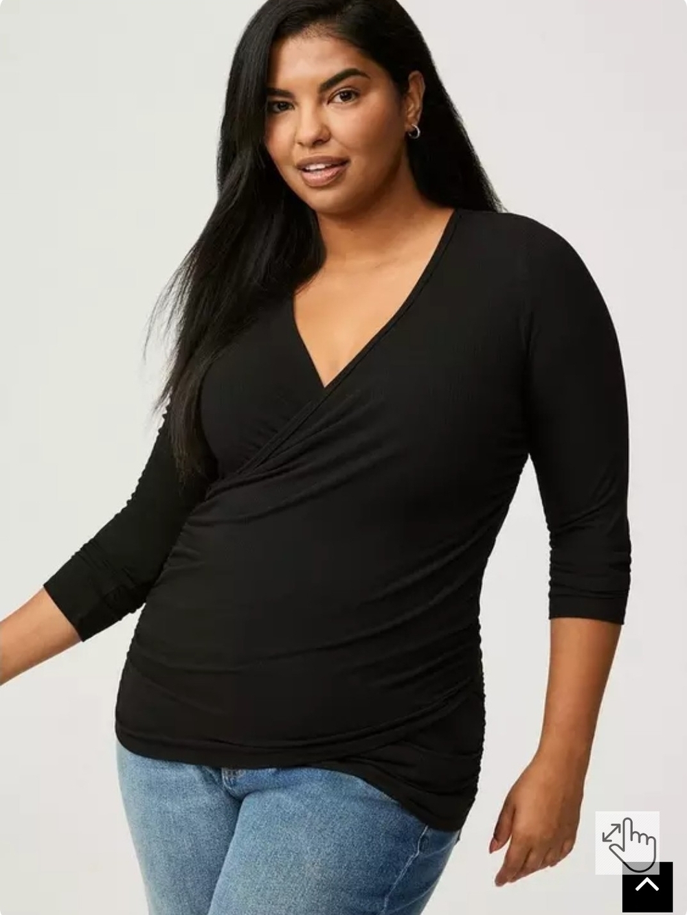 Torrid NWOT Ribbed Surplice Top